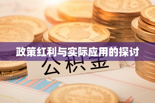 清河政策红利与实际应用的探讨